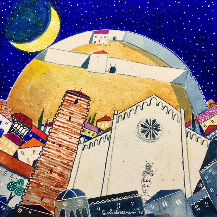 Fine Art Print, Pietrasanta, Moon, Paolo Lazzerini, Arteviae