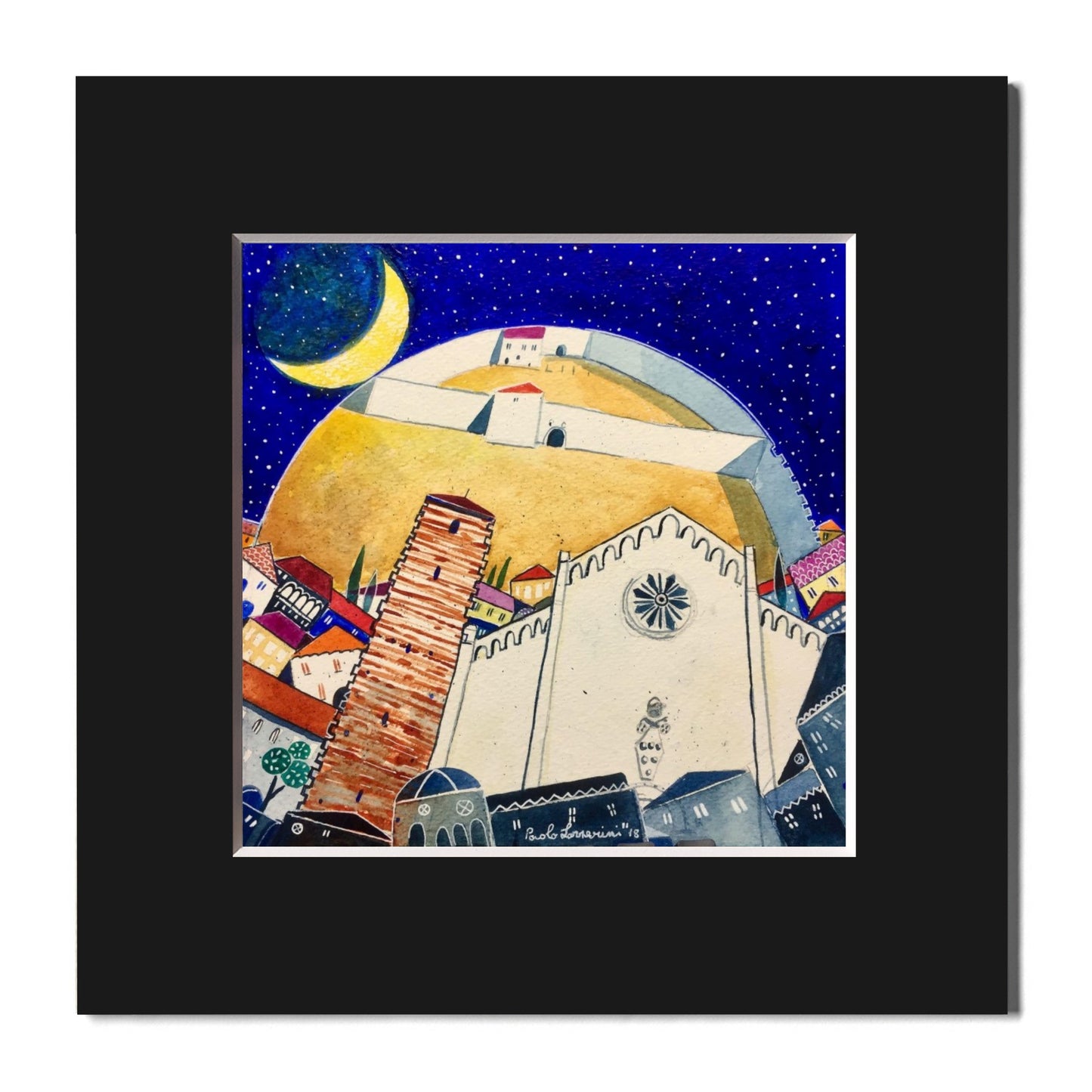 Fine Art Print, Pietrasanta, Moon, Paolo Lazzerini, Arteviae