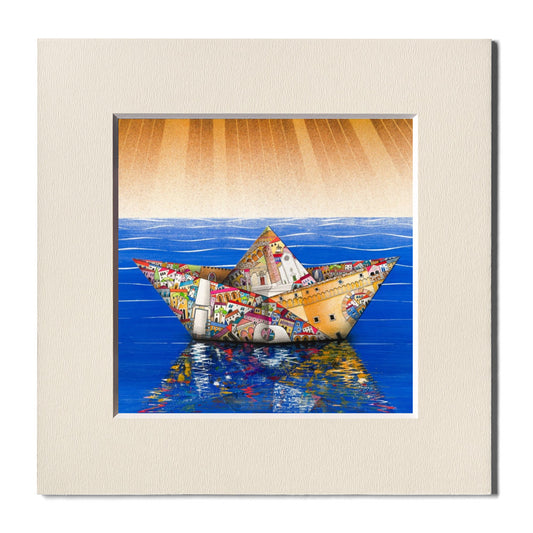 Fine Art Print, Paper Boat, Paolo Lazzerini, Arteviae