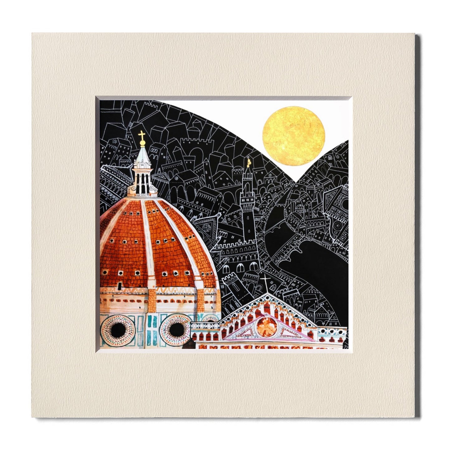 Fine Art Print, Florence, Brunelleschi Dome, Paolo Lazzerini, Arteviae