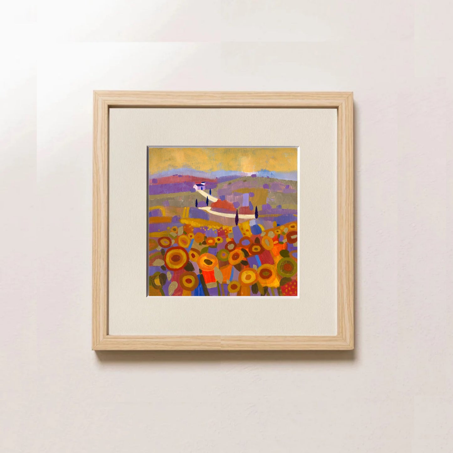 Fine Art Print, Tuscany, Orange Fields, Giuliana Lazzerini, Arteviae