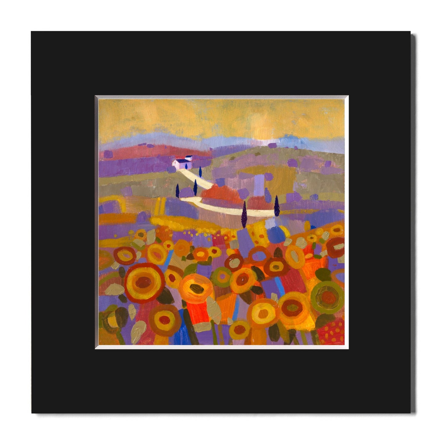 Fine Art Print, Tuscany, Orange Fields, Giuliana Lazzerini, Arteviae