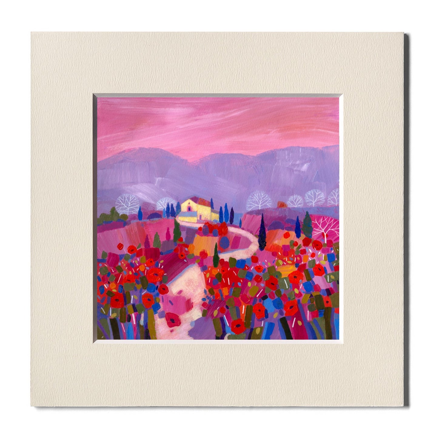 Fine Art Print, Tuscany, Rose Fields, Giuliana Lazzerini, Arteviae