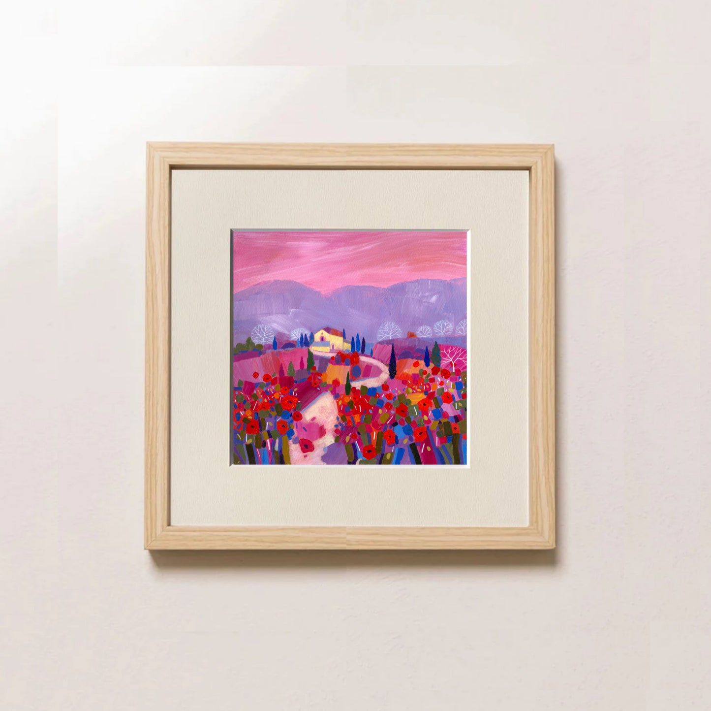 Fine Art Print, Tuscany, Rose Fields, Giuliana Lazzerini, Arteviae