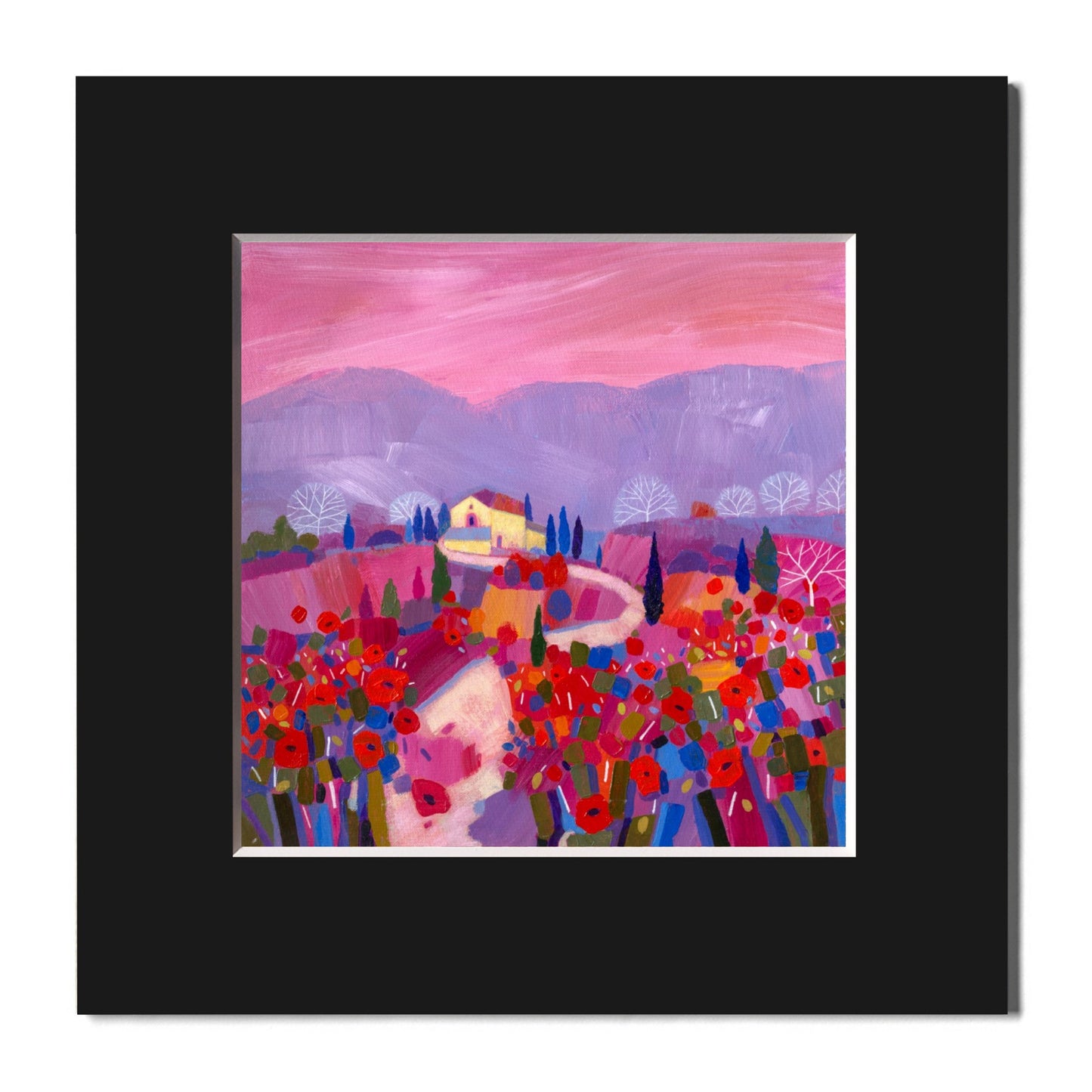 Fine Art Print, Tuscany, Rose Fields, Giuliana Lazzerini, Arteviae