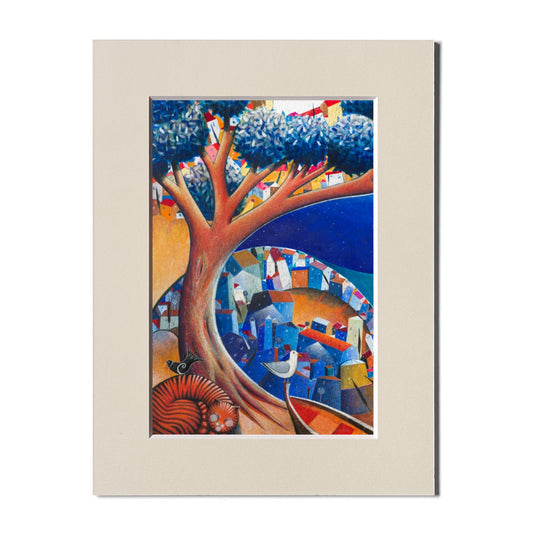 Fine Art Print, Cat, Tree, Paolo Lazzerini, Arteviae