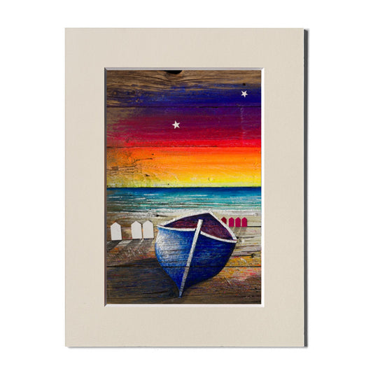 Fine Art Print, Sunset, Boat, Paolo Lazzerini, Arteviae