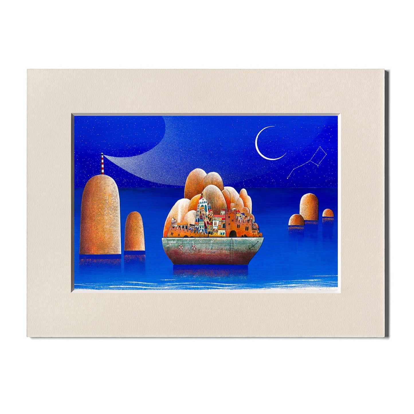 Fine Art Print, Island, Boat, Paolo Lazzerini, ArteViae