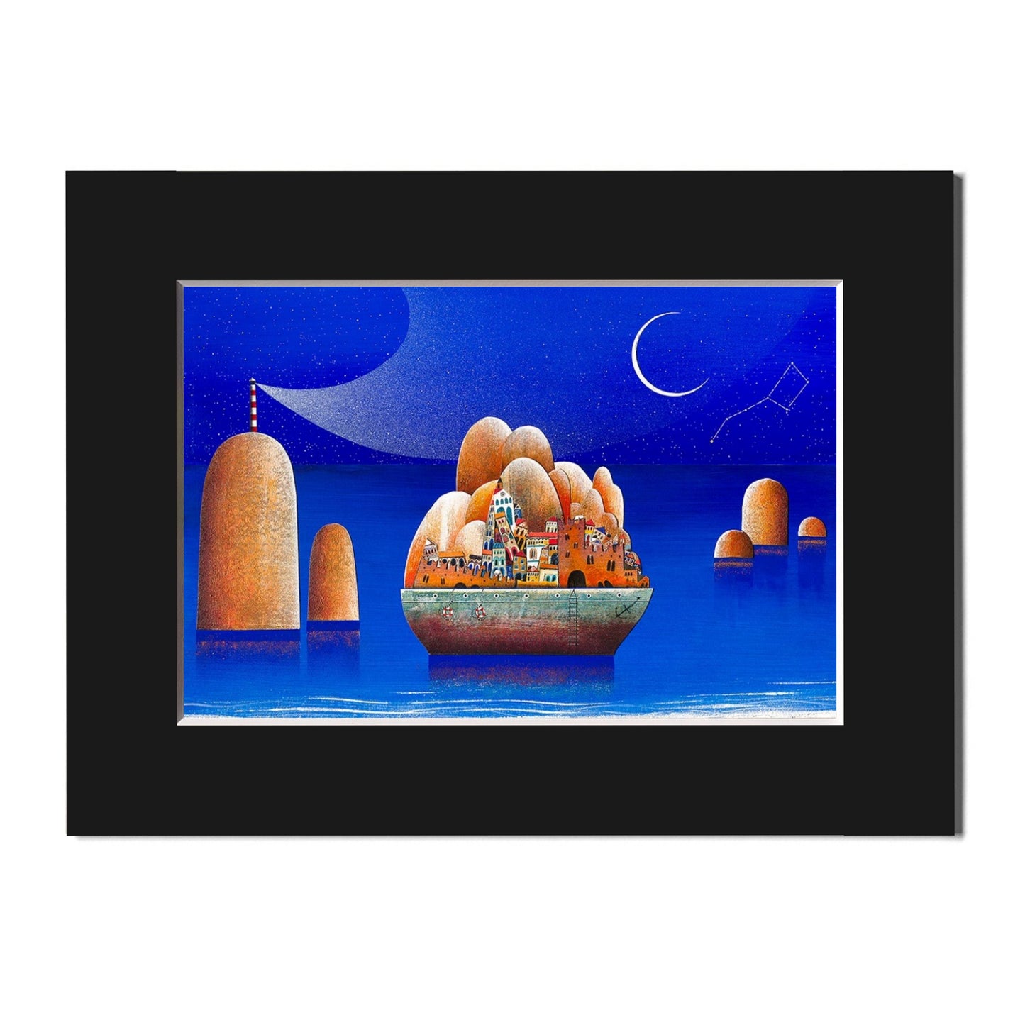 Fine Art Print, Island, Boat, Paolo Lazzerini, ArteViae