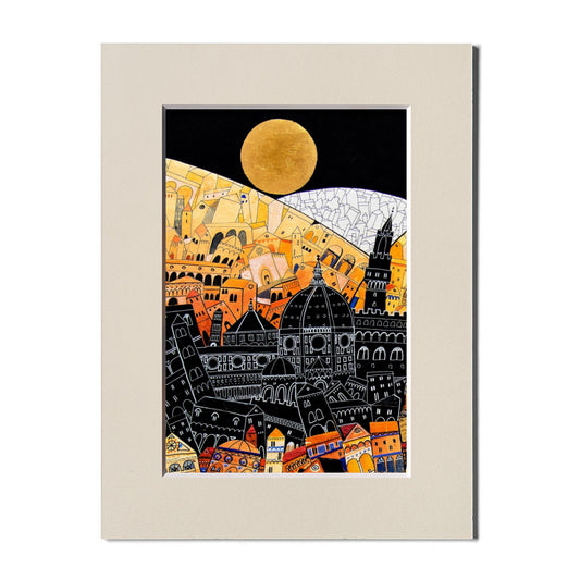 Fine Art Print, Florence, Sunset Vertical, Paolo Lazzerini, Arteviae