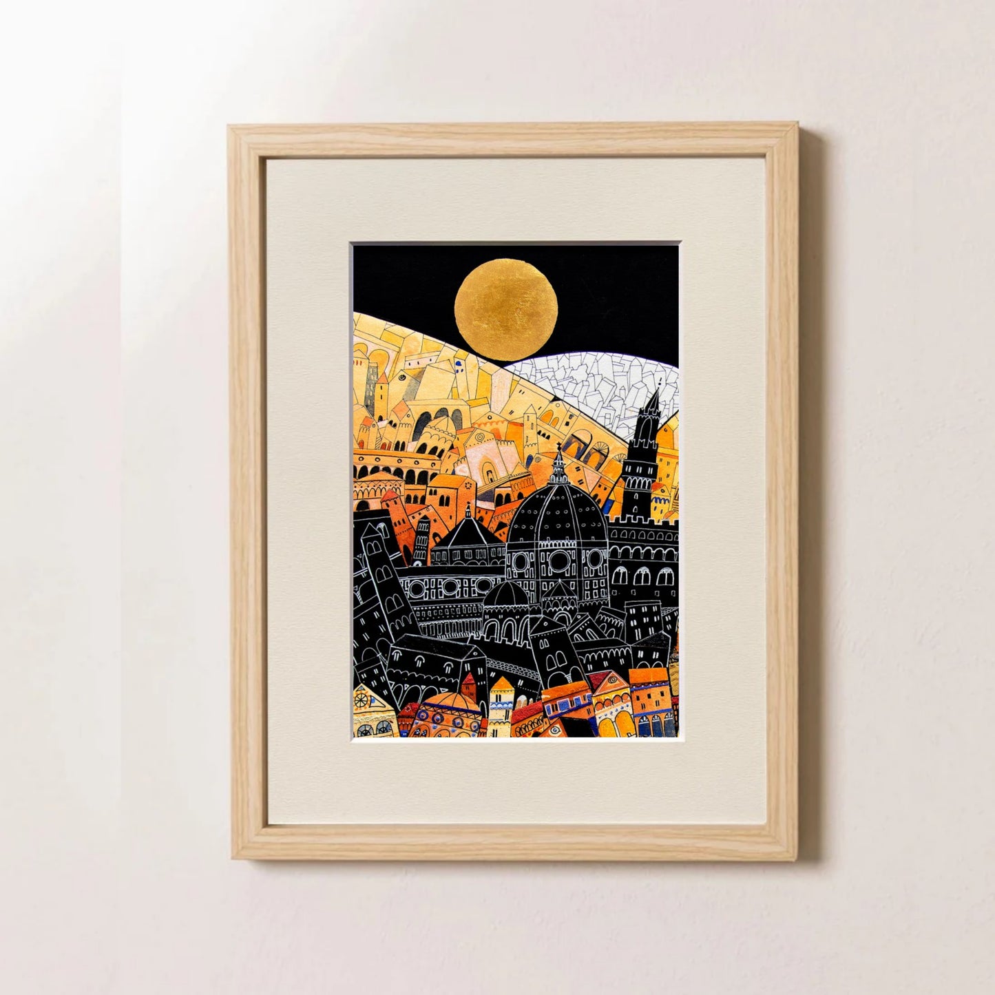 Fine Art Print, Florence, Sunset Vertical, Paolo Lazzerini, Arteviae