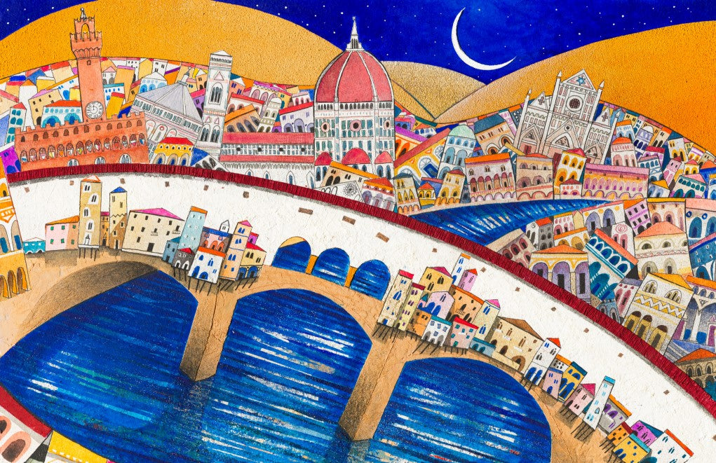 Fine Art Print, Florence, Ponte Vecchio Horizontal, Paolo Lazzerini, Arteviae