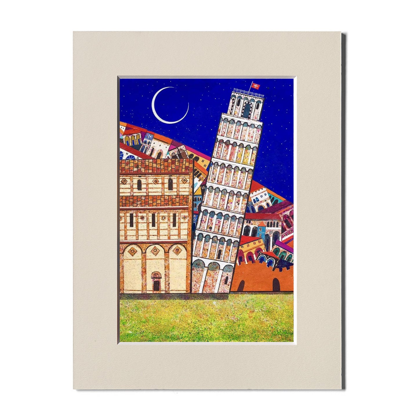 Fine Art Print, Pisa, Leaning Tower, Paolo Lazzerini, Arteviae