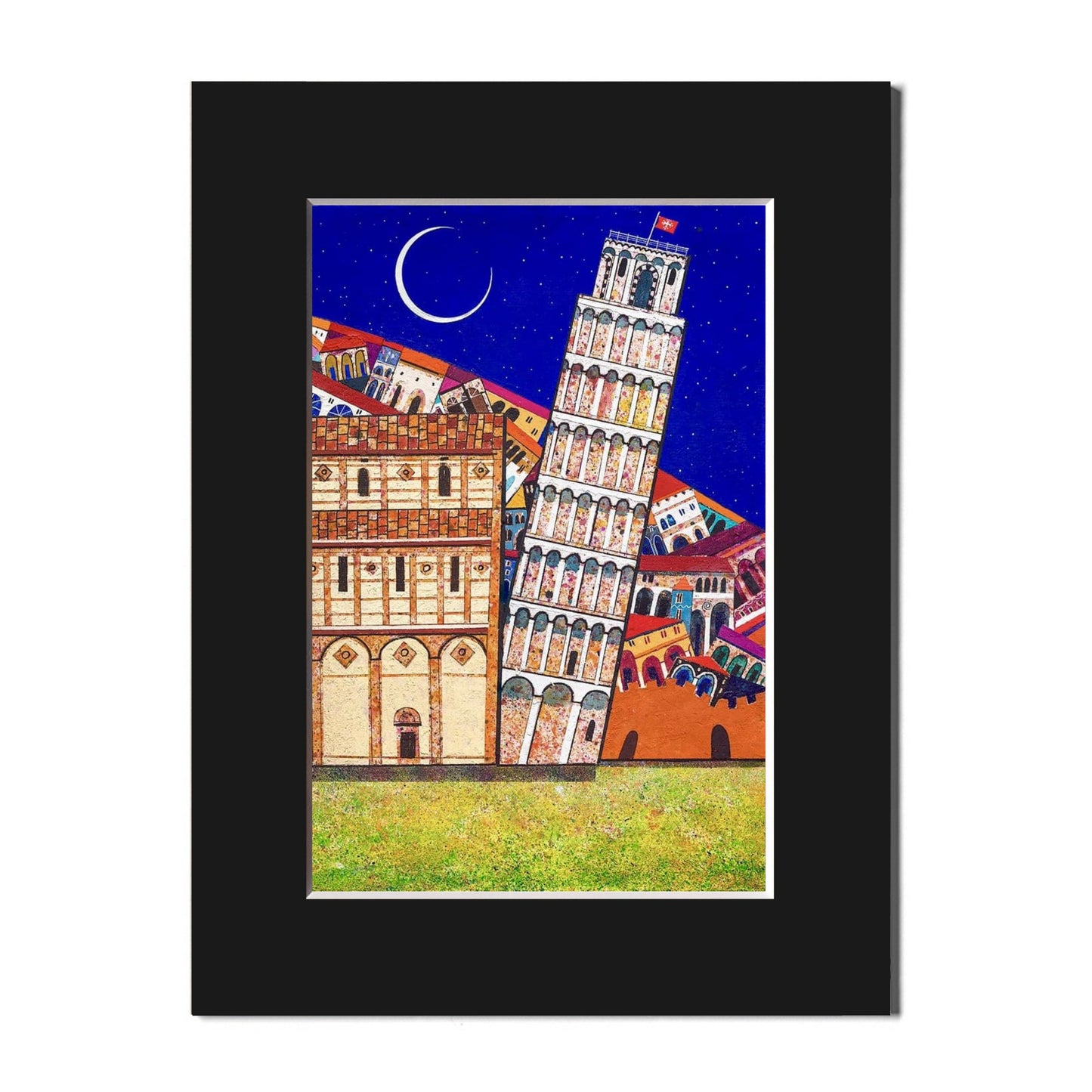 Fine Art Print, Pisa, Leaning Tower, Paolo Lazzerini, Arteviae